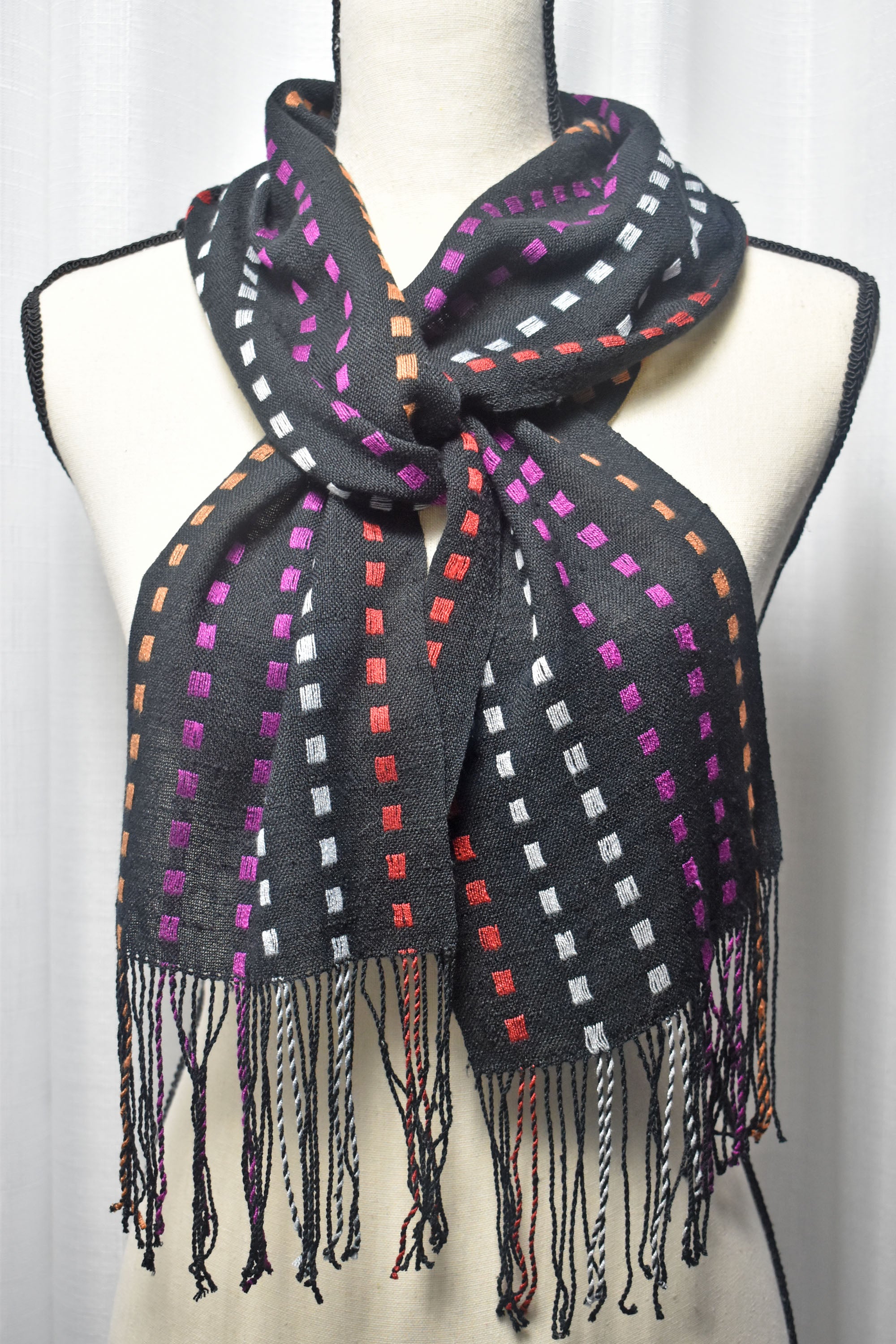 SEPTEMBER - store Handwoven & Sustainable Mixed-Fiber Scarf.