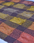 Close-up of the scarf showing the organic texture created by the different yarns