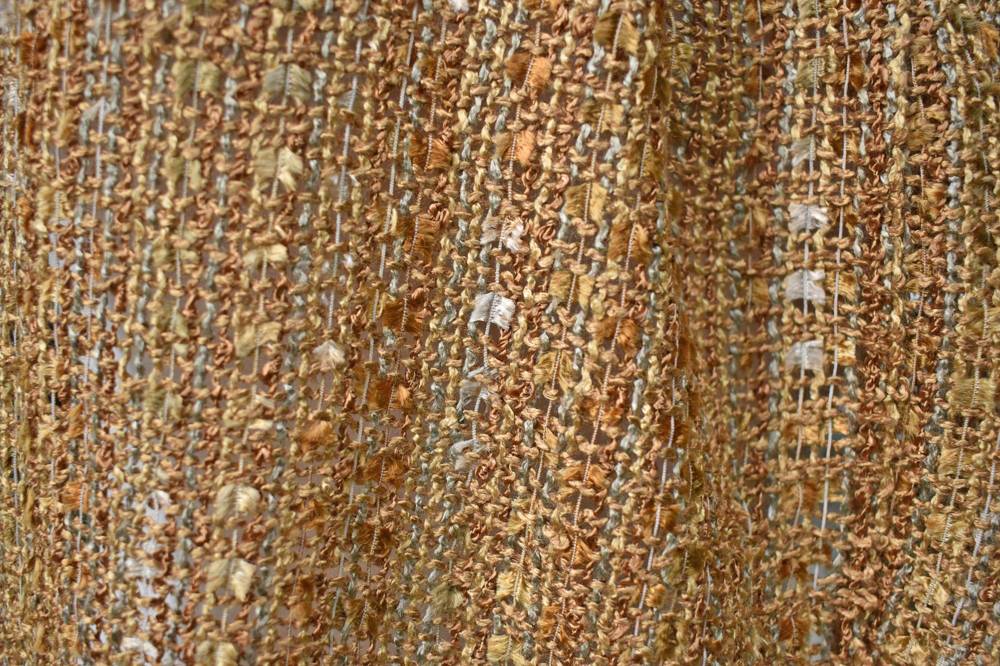 Close-up of the scarf showing the texture