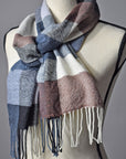 Neutral Colors Handwoven Merino Wool Scarf